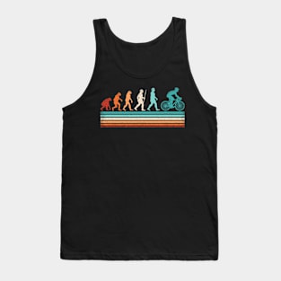 Retro Cyclist Evolution Cycling Mountain Bike Biking Bicycle Tank Top